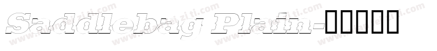 Saddlebag Plain字体转换